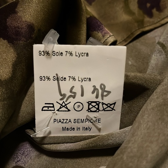 PIAZZA SEMPIONE NWT SILK TIE NECK SLEEVELESS TOP - US 4 / IT 40 - Picture 11 of 11